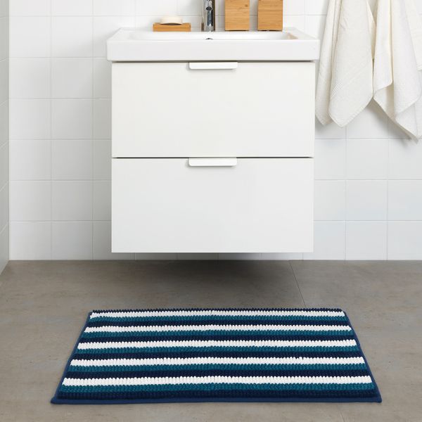 Коврик для ванной, разноцветный 50x80 см IKEA ТОФТБУ 904.222.65 - схема-чертеж с размерами
