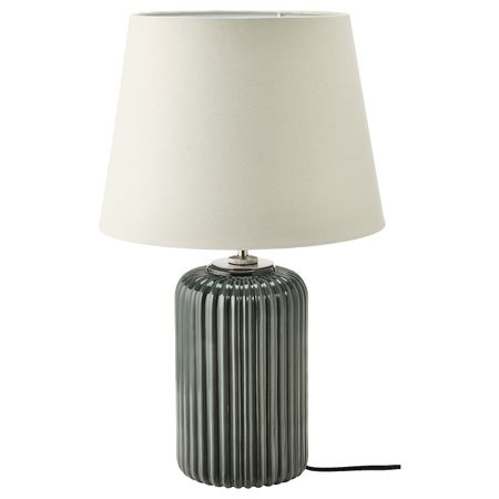 Лампа настольная, серо-бирюзовый керамика/серый 52 см IKEA SNÖBYAR СНЁБЮАР 004.598.47
