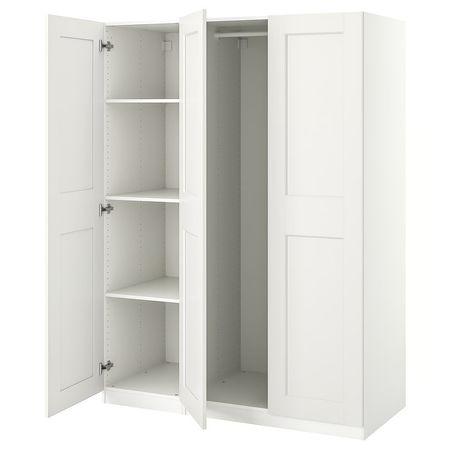 PAX / GRIMO Гардероб, комбинация - белый/белый 150x60x201 см