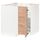 Угловой напольный шкаф с вращающейся секц, белый/Воксторп под дуб 88x88 см IKEA METOD МЕТОД 894.141.67