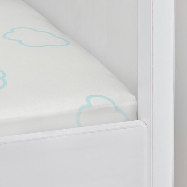 Детское постельное белье, 3 предмета, 60x120 см, облако, голубой IKEA RINGDUVA 805.409.76 - фото 7