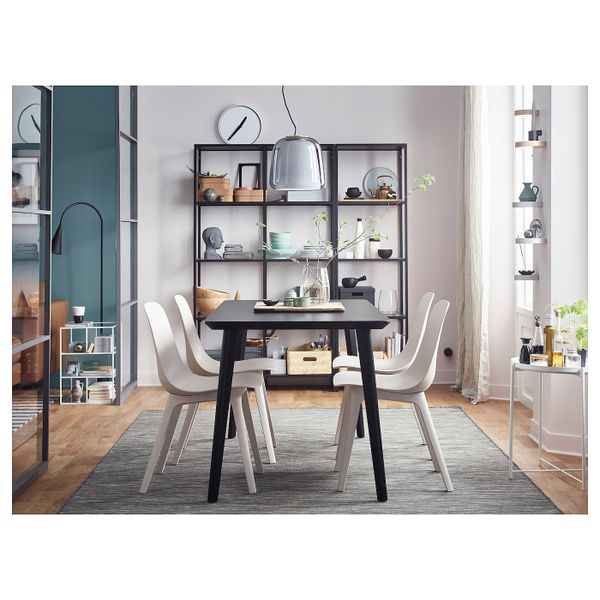 Стул, белый, бежевый IKEA ODGER ОДГЕР 203.599.98 - фото 3