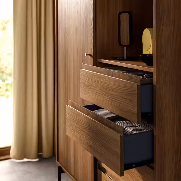 RÅDMANSÖ Гардероб - коричневый под грецкий орех 118x64x190 см - фото 5