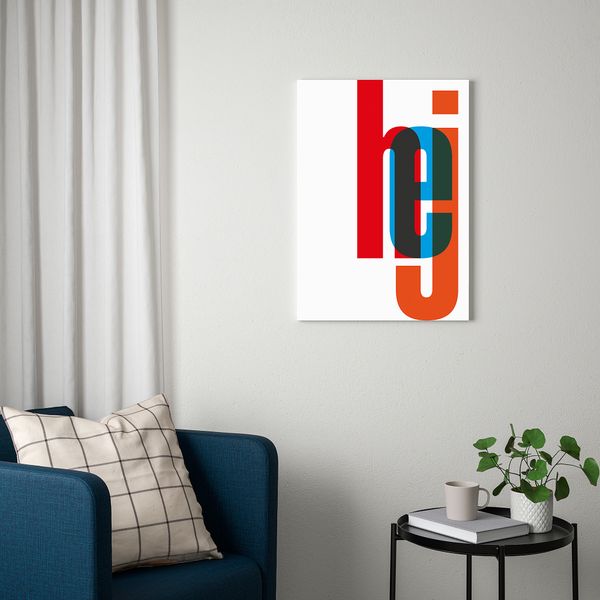 Картина, hej, 50x70 см IKEA PJÄTTERYD ПЬЕТТЕРИД 505.600.51 - фото 3