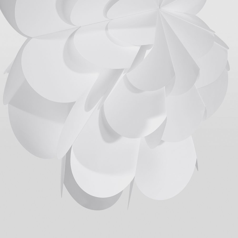 Абажур, 3D цветок, белый, 55 см IKEA STRÅLA СТРОЛА 205.824.79 - фото 1