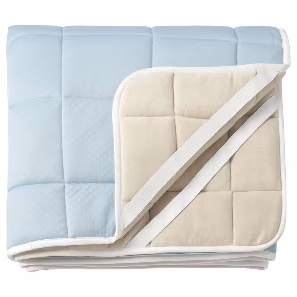 KEJSAROLVON КЕЙСАРОЛВОН Наматрасник - бежевый/синий 90x200 см - фото 1