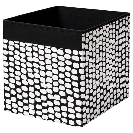 Коробка, черный-белый 33x38x33 см IKEA DRÖNA ДРЁНА 204.680.87