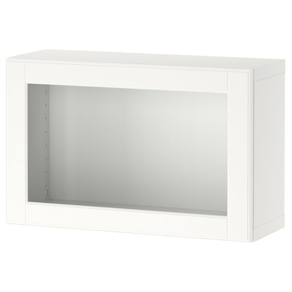 Стеллаж со стеклянная дверью, белый, Ostvik белый, 60x22x38 см IKEA BESTÅ БЕСТО 294.249.61 - фото 1