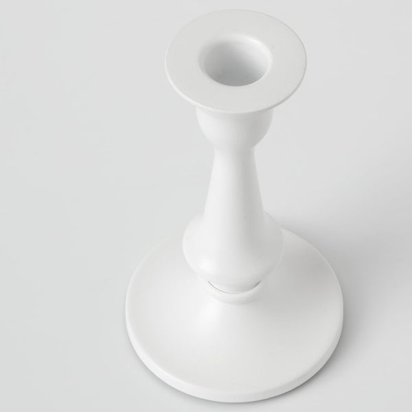 Подсвечник, белый 15 см IKEA FLERTYDIG ФЛЕРТИДИГ 304.979.42 - фото 1