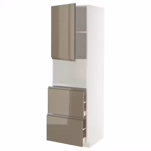 METOD / MAXIMERA Высокий шкаф д/СВЧ/дверца/2ящика - фото 1