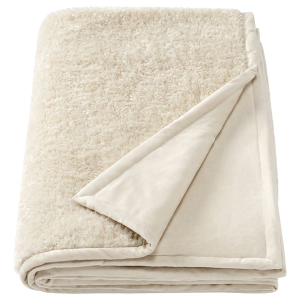 Плед, белый с оттенком, 130x170 см IKEA ÅSJORDFLY 005.907.67 - фото 1