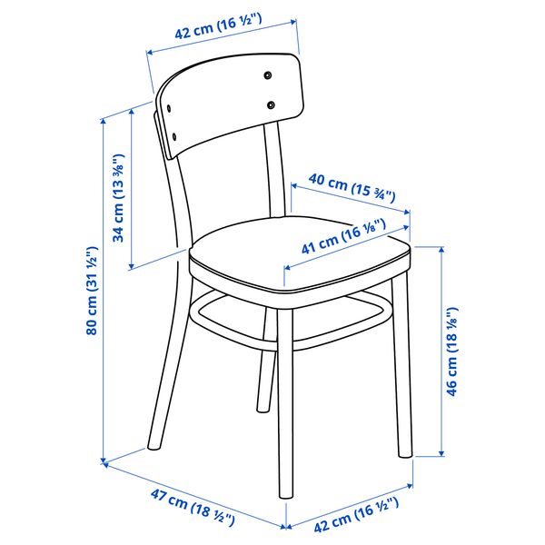 IKEA, дополнительный ракурс - схема-чертеж с размерами