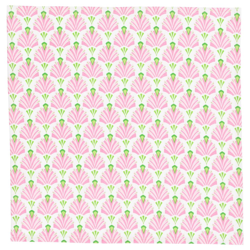 Салфетка, белый/розовый 45x45 см IKEA INBJUDEN ИНБЬЮДЕН 604.914.39 - фото 1