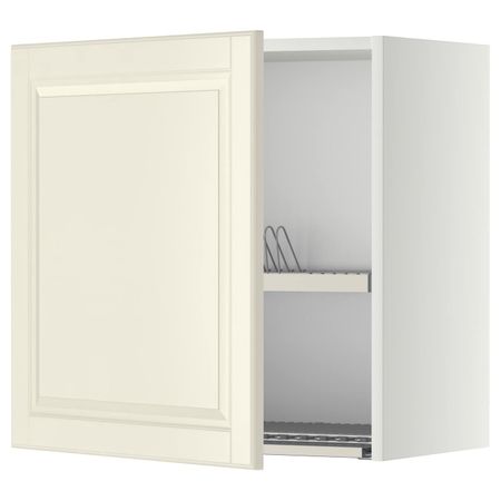 Шкаф навесной с сушкой, белый/Будбин белый с оттенком 60x60 см IKEA METOD МЕТОД 992.270.47