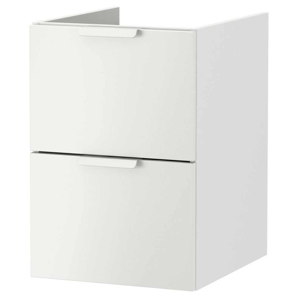 Шкаф для раковины с 2 ящиками, 40x47x58 см, белый IKEA GODMORGON ГОДМОРГОН 003.246.60 - фото 1