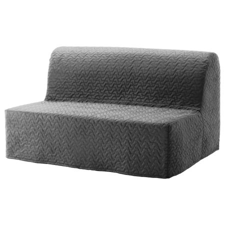 Чехол на 2-местный диван-кровать, Валларум серый IKEA ЛИКСЕЛЕ 803.234.16