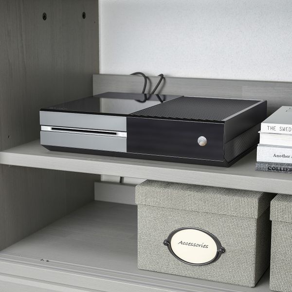 Тумба под ТВ, с цоколем, серый 160x47x62 см IKEA HAVSTA ХАВСТА 604.803.70 - фото 5