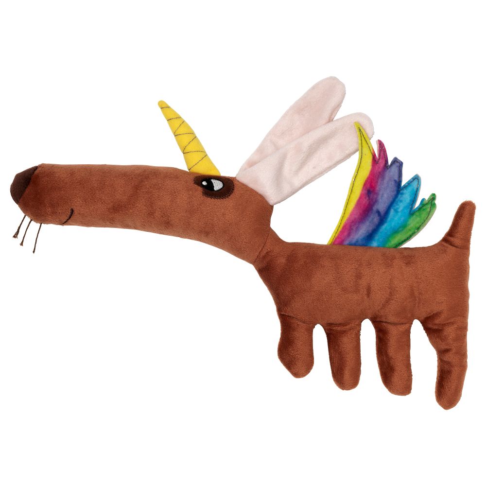 Мягкая игрушка САГОСКАТТ, собака-единорог - фото 1