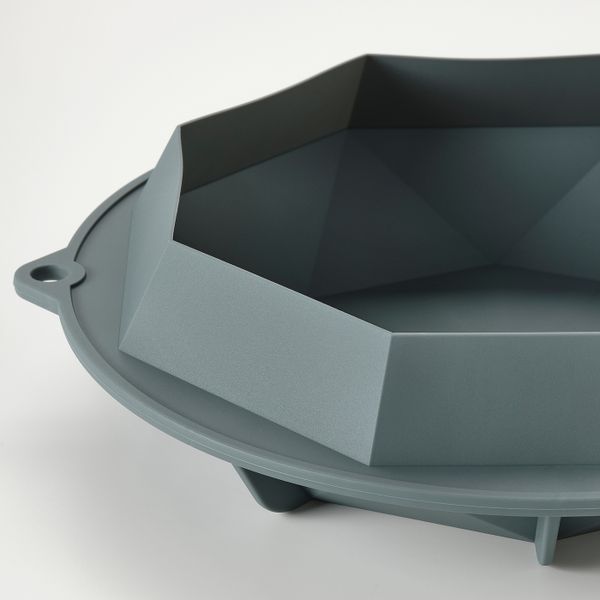 Форма для выпечки, в форме алмаза/силикон IKEA TÅRTBAK ТОРТБАК 704.856.59 - схема-чертеж с размерами