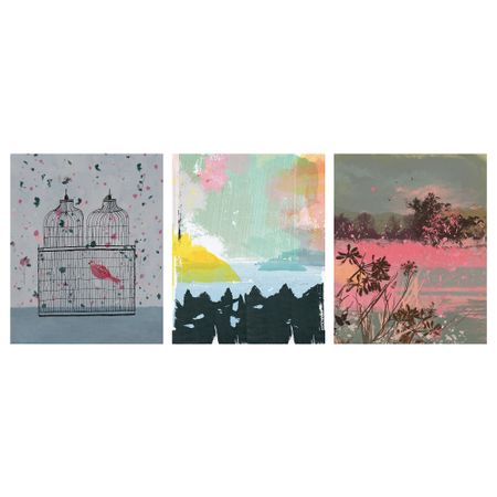 Набор постеров, 3 штуки ТРИЛЛИНГ, Яркая природа (40x50 см)