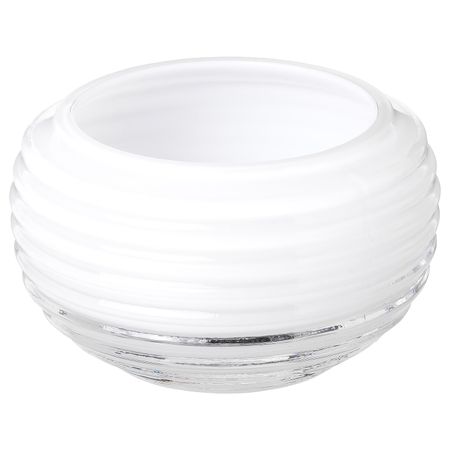 Подсвечник для греющей свечи, стекло белый 5 см IKEA INBJUDEN ИНБЬЮДЕН 304.913.13