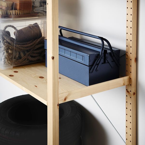2 секции, полки, 134x50x179 см, сосна IKEA IVAR ИВАР 492.483.25 - фото 4