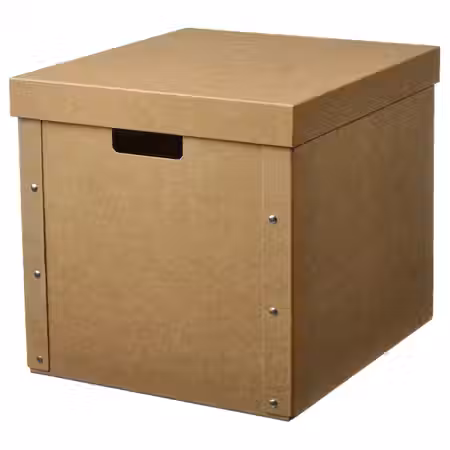 GÄRDESGÅRD ГЭРДЕСГОРД Коробка с крышкой - естественный 32x35x31 см