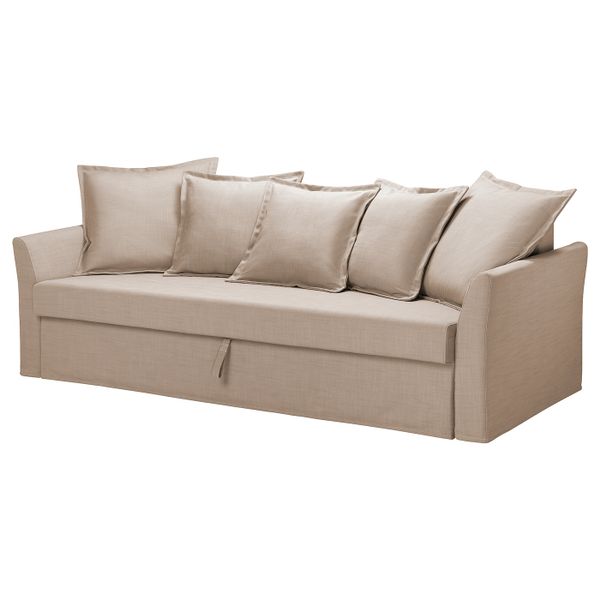 3-местный диван-кровать, Нордвалла темно-бежевый IKEA HOLMSUND ХОЛЬМСУНД 504.893.71 - фото 1
