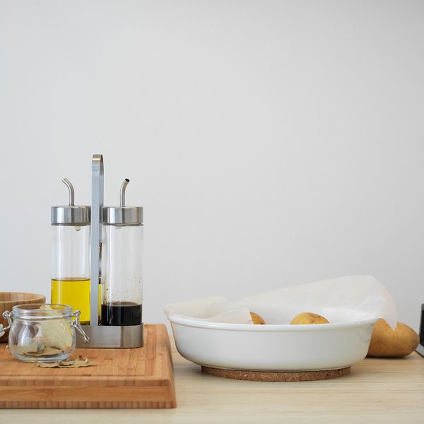 Набор для масла, уксуса, 3 предмета, стекло, нержавеющая сталь IKEA ÖRTFYLLD ОРТФИЛЛЬД 403.913.51 - фото 5