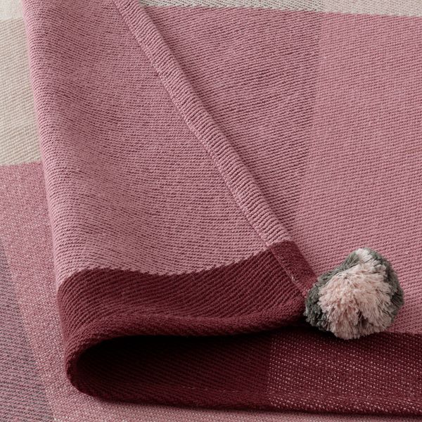 Плед, 110x170 см, разноцветный ручная работа IKEA LINDSVÄRMARE 405.278.87 - фото 3