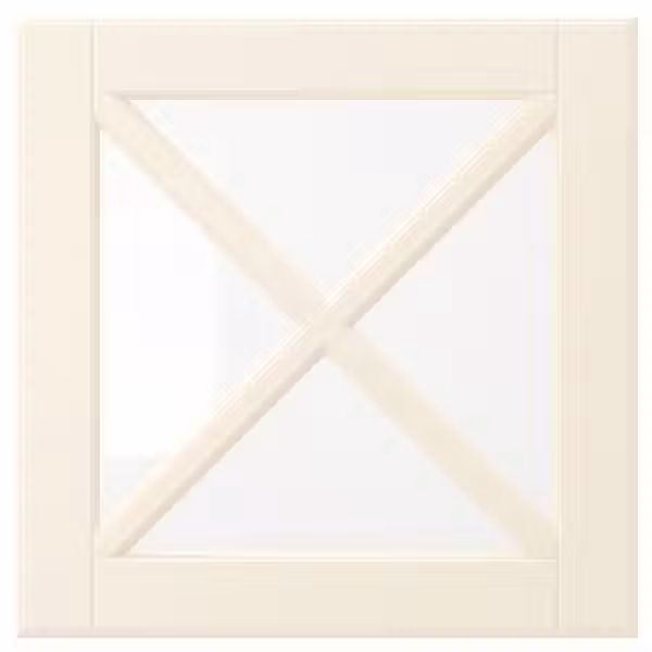 BODBYN Стеклянная дверца с переплетом - белый с оттенком 40x40 см - фото 1