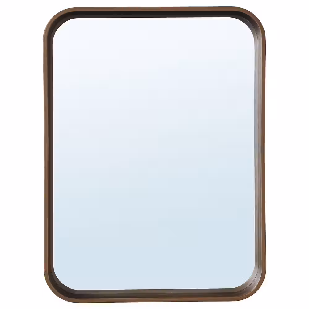 DVÄRGSYREN ДВЭРГСЮРЕН Зеркало - шпон грецкого ореха 28x37 см - фото 1