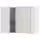 METOD Навесной шкаф с сушилкой/2дверцы - белый/Aspudden светло-серый 80x60 см