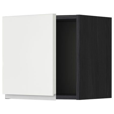 Шкаф навесной МЕТОД, черный, Нодста белый