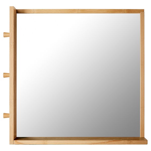 Зеркало РОГРУНД, бамбук (53x50 см) - фото 1