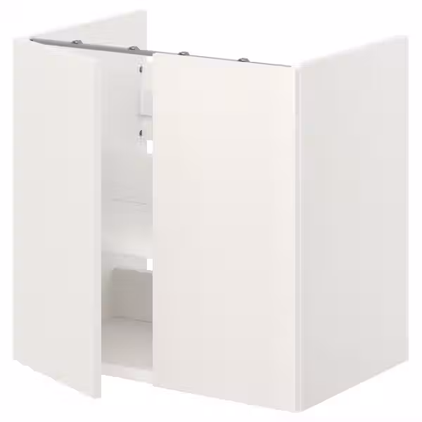 ENHET Напольн шкаф д/раковины/полка/двери - белый 60x42x60 см - схема-чертеж с размерами