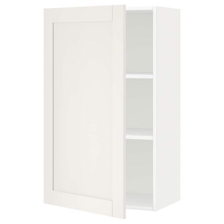 Шкаф навесной с полкой, белый/Сэведаль белый 60x100 см IKEA METOD МЕТОД 892.232.43