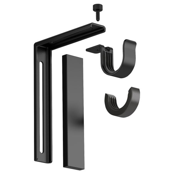 Настенное, потолочное крепление, черный IKEA BETYDLIG БЕТИДЛИГ 603.706.87 - схема-чертеж с размерами