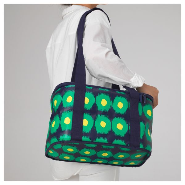 Сумка-холодильник СОММАР 2017, зеленый, темно-синий (38x26 см) - схема-чертеж с размерами