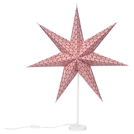 Лампа настольная СТРОЛА, звезда красный (85 см)