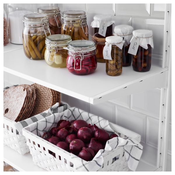 Настенная шина, полка, тройной крючок АЛЬГОТ, белый (132x41x199 см) - фото 3