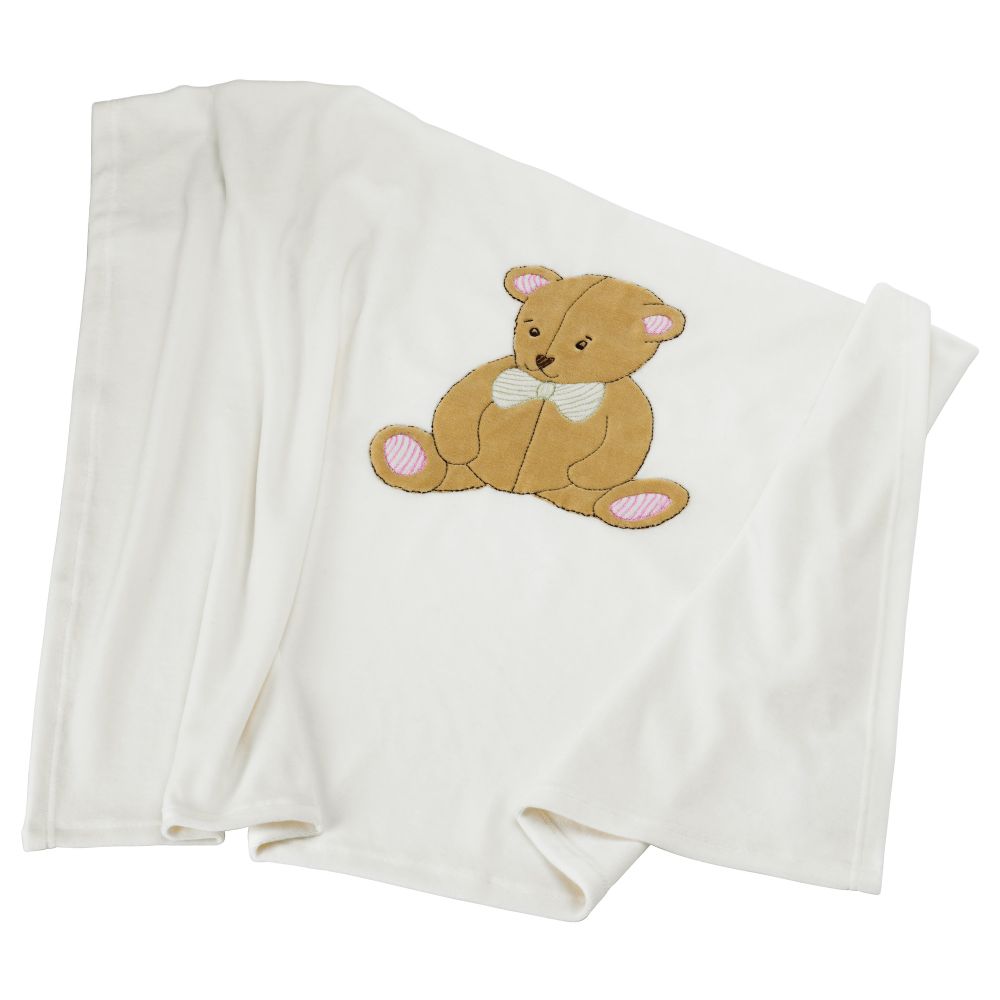 Одеяло детское БРЮМБЬЁРН, белый, бежевый (90x90 см) - фото 1