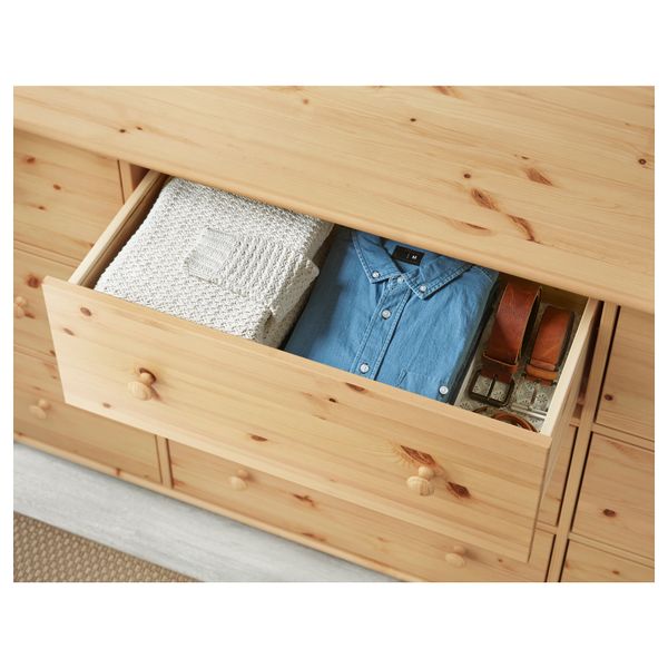 Комод с 9 ящиками ГУРДАЛЬ, светло-коричневый (176x93 см) - фото 2