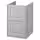 TÄNNFORSEN ТАННФОРСЕН Шкаф для раковины с ящиками - светло-серый 40x48x63 см