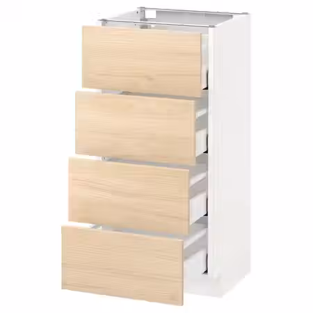 METOD / MAXIMERA Напольн шкаф 4 фронт панели/4 ящика