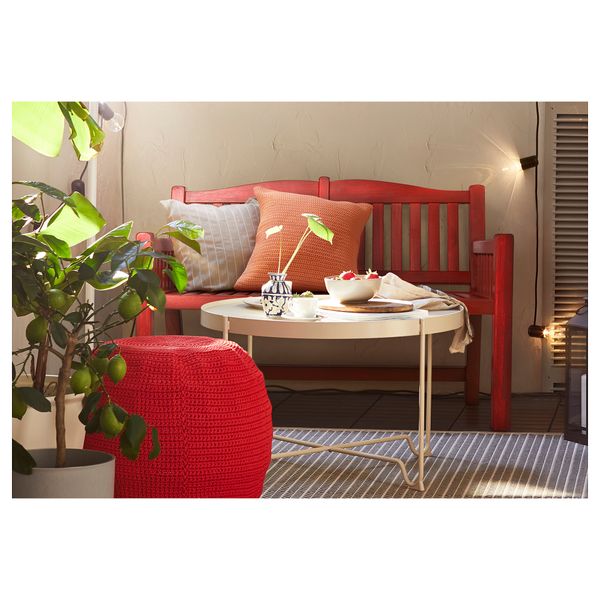 Садовая скамья со спинкой, красный IKEA PÄRONSTOCKHOLM СТОКГОЛЬМMEN ПЭРОНХОЛЬМЕН 905.037.99 - фото 9