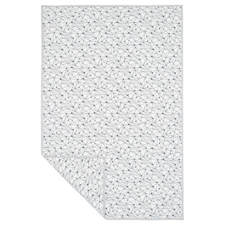 Одеяло, белый, черный 100x150 см IKEA LURVIG ЛУРВИГ 304.843.79
