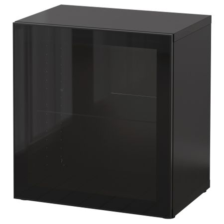 Стеллаж со стеклянная дверью, 60x42x64 cm IKEA BESTÅ БЕСТО 490.477.51