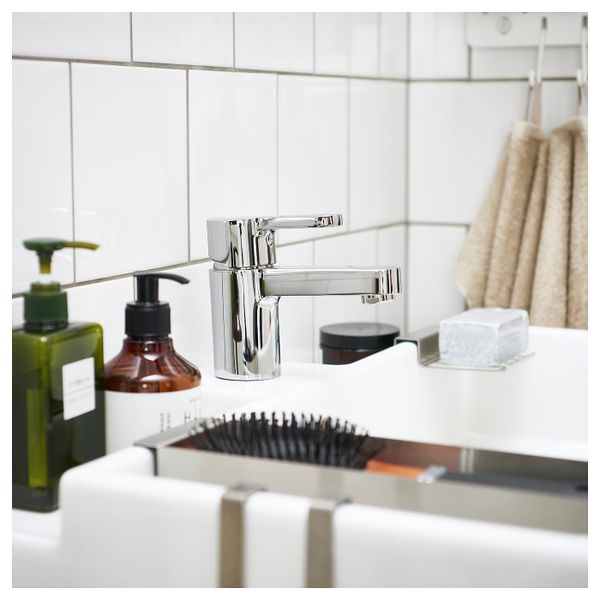 Смеситель для раковины с выпуском, хромированный IKEA ENSEN ЭНСЕН 103.473.07 - фото 3