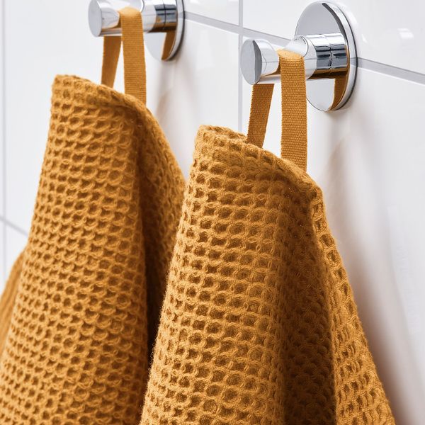 Полотенце, темно-желтый 50x100 см IKEA VALLASÅN ВАЛЛАСОН 505.022.40 - схема-чертеж с размерами